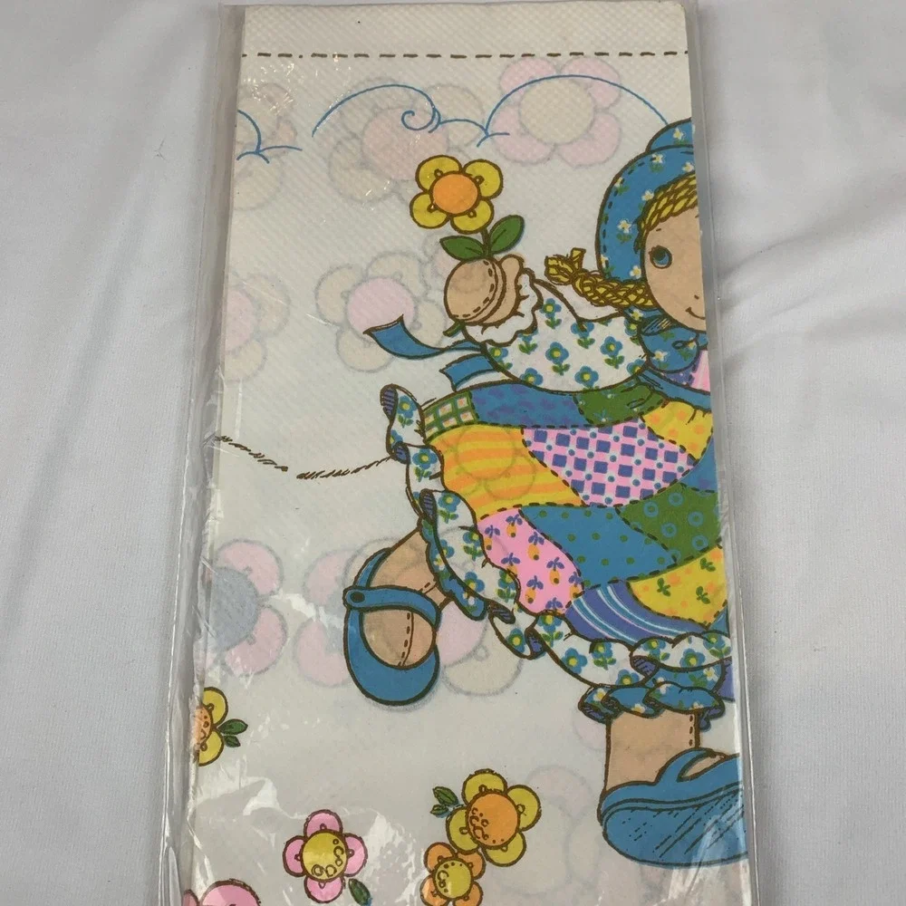 Vtg Holly Hobbie American Greetings Tablecover Made In USA NIP